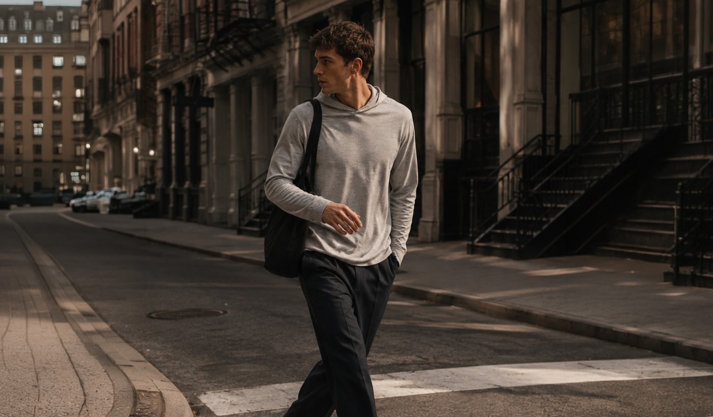 Halden menswear — hooded sweater