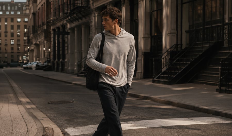 Hooded Sweater worn