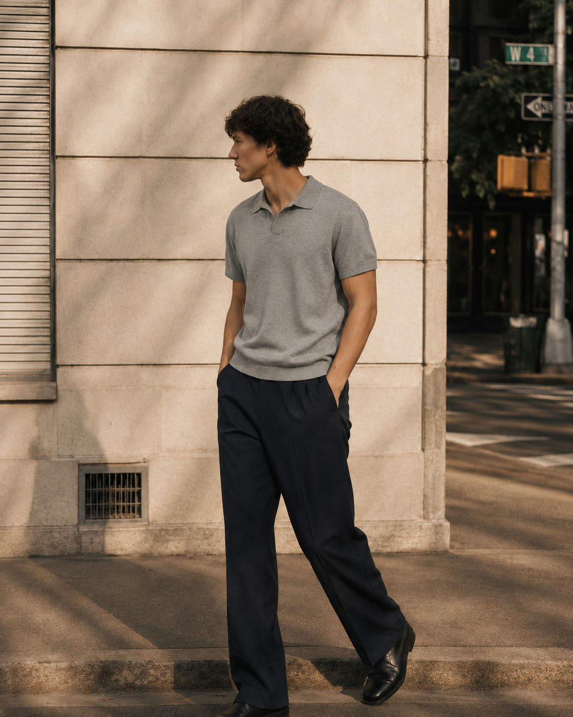Pique Polo worn — 5
